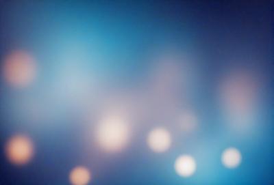 The primary subject of the image is a blue background with a pattern of lights. The setting is a dark room, and the visual style appears to be a digital art or illustration. The dominant colors are blue and purple, creating a calm and serene atmosphere.