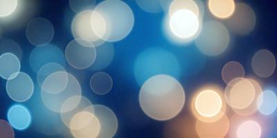 The primary subject of the image is a blue background with a pattern of white lights. The setting is a dark room, and the visual style is a digital art or illustration. The dominant colors are blue and white, creating a calm and serene atmosphere.