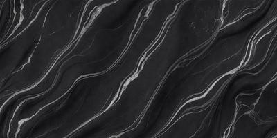 The primary subject of the image is a black and white marble pattern. The setting is a black background, which contrasts with the marble pattern. The visual style is a close-up of the marble pattern, showcasing its intricate details. The colors and mood of the image are predominantly black and white, giving it a classic and elegant appearance.
