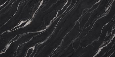 The primary subject of the image is a black and white marble pattern. The setting is a black background, which contrasts with the marble pattern. The visual style is a close-up of the marble pattern, showcasing its intricate details. The colors and mood of the image are predominantly black and white, giving it a classic and elegant appearance.