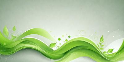 The primary subject of the image is a green leaf, which is the main object, scene, or focus of the image. The setting or background is a white surface, and the visual style is digital art. The dominant colors and overall atmosphere are green and calming.