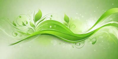 The primary subject of the image is a green leaf, which is the main object, scene, or focus of the image. The leaf is depicted in a digital art style, with a green background and a patterned texture. The overall atmosphere of the image is lively and vibrant, as the green leaf is the main subject and the colors are predominantly green.