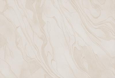 The primary subject of the image is a wall with a patterned design. The setting is a room with a white color scheme. The visual style is a combination of a photo and a drawing, creating a unique and artistic appearance. The dominant colors are white and beige, giving the room a clean and calming atmosphere.