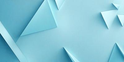The primary subject of the image is a blue paper with a geometric pattern. The setting is a blue background, and the visual style appears to be a digital art or illustration. The dominant colors are blue and white, creating a calm and soothing atmosphere.