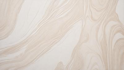 The primary subject of the image is a white marble wall with a patterned texture. The setting is a room with a white marble wall as the main focus. The visual style is a close-up of the marble wall, showcasing its unique texture. The colors and mood of the image are predominantly white, giving it a clean and elegant appearance.
