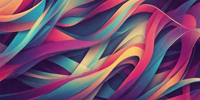 The primary subject of the image is a colorful, swirling pattern that resembles a painting or a digital artwork. The setting is a background of a similar colorful pattern, creating a visually appealing and vibrant scene. The visual style is a combination of digital art and illustration, with the colors and mood being predominantly bright and lively.