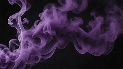 The primary subject of the image is a purple smoke or fog, which is the main object, scene, or focus of the image. The setting or background is a dark background, which contrasts with the purple smoke. The visual style of the image is a digital art or illustration, as it is a purple smoke or fog that is digitally created. The colors and mood of the image are predominantly purple, creating a mysterious and atmospheric scene.