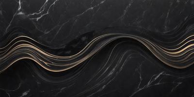 The primary subject of the image is a marble countertop with a gold-colored design. The setting is a dark background, which contrasts with the gold and black colors of the marble. The visual style is a combination of digital art and illustration, creating a unique and eye-catching design. The colors and mood of the image are predominantly gold and black, giving it a luxurious and elegant appearance.