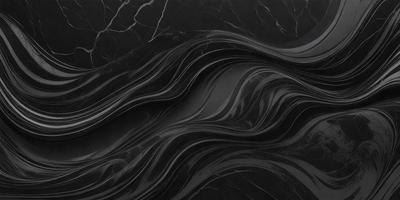 The primary subject of the image is a black and white marble pattern. The setting is a black background, which contrasts with the marble pattern. The visual style is a combination of a photo and a digital art, illustration, or drawing. The colors and mood are predominantly black and white, creating a classic and elegant atmosphere.