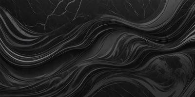 The primary subject of the image is a black and white marble pattern. The setting is a black background, which contrasts with the marble pattern. The visual style is a close-up of the marble pattern, showcasing its intricate details. The colors and mood of the image are predominantly black and white, giving it a classic and elegant appearance.