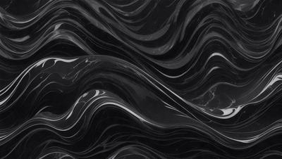 The primary subject of the image is a black and white marble pattern. The setting is a black background, which contrasts with the marble pattern. The visual style is a close-up of the marble pattern, showcasing its intricate details. The colors and mood of the image are predominantly black and white, giving it a classic and elegant appearance.