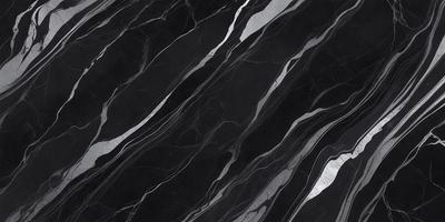 The primary subject of the image is a black and white marble pattern. The setting is a black background, which contrasts with the marble pattern. The visual style is a close-up of the marble pattern, showcasing its intricate details. The colors and mood of the image are predominantly black and white, giving it a classic and elegant appearance.