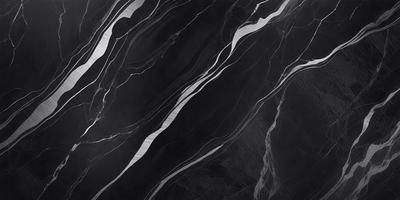 The primary subject of the image is a black and white marble pattern. The setting is a black background, which contrasts with the marble pattern. The visual style is a close-up of the marble pattern, showcasing its intricate details. The colors and mood of the image are predominantly black and white, giving it a classic and elegant appearance.