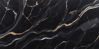 The primary subject of the image is a black and gold marble pattern. The setting is a black and gold marble countertop, which serves as the background. The visual style is a close-up of the marble pattern, showcasing its intricate details. The colors and mood of the image are predominantly black and gold, giving it a luxurious and elegant appearance.
