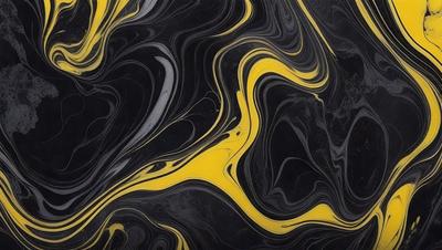 The primary subject of the image is a black and yellow swirl pattern, which is the main object, scene, or focus of the image. The setting or background features a black and yellow swirl pattern, which is the visual style of the image. The colors and mood of the image are predominantly black and yellow, creating a bold and striking visual effect.