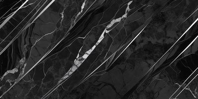 The primary subject of the image is a black and white marble pattern. The setting is a black background, which contrasts with the marble pattern. The visual style is a black and white photo, giving the image a classic and timeless appearance. The colors and mood are predominantly dark and moody, with the marble pattern providing a sense of depth and intricacy.