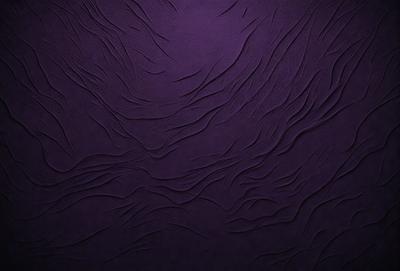 The primary subject of the image is a purple fabric with a pattern of wrinkles and folds. The setting is a dark background, which contrasts with the purple fabric. The visual style appears to be a close-up of the fabric, showcasing its texture and pattern. The colors and mood of the image are predominantly purple, creating a calm and serene atmosphere.