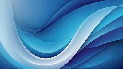 The primary subject of the image is a blue and white wave, which is the main focus of the scene. The setting is a blue background, which creates a vibrant and lively atmosphere. The visual style is a combination of digital art and illustration, giving the image a unique and artistic appearance. The dominant colors are blue and white, which evoke a sense of calmness and tranquility.