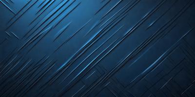 The primary subject of the image is a blue background with a pattern of thin, vertical lines. The setting appears to be a dark room, and the visual style is a digital art or illustration. The dominant colors are blue and black, creating a moody atmosphere.