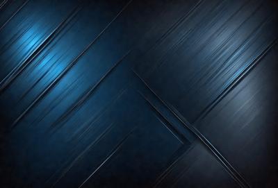 The primary subject of the image is a blue and black patterned background. The setting is a dark room, and the visual style appears to be a digital art or illustration. The dominant colors are blue and black, creating a moody and dramatic atmosphere.