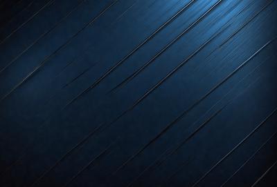 The primary subject of the image is a blue background with a pattern of thin, white lines. The setting appears to be a dark room, with the blue background serving as the main object. The visual style of the image is a combination of a photo and a digital art, as it features a blue background with a pattern of thin, white lines. The colors and mood of the image are predominantly dark and moody, with the blue background and white lines creating a sense of depth and contrast.