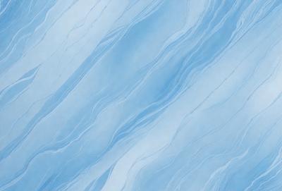 The primary subject of the image is a blue and white marbled surface, which appears to be a wall or a piece of art. The setting is a room with a blue and white color scheme. The visual style is a combination of a photo and digital art, creating a unique and artistic representation of the marbled surface. The colors and mood of the image are predominantly blue and white, giving it a calm and serene atmosphere.