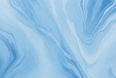 The primary subject of the image is a blue and white swirling pattern, which appears to be a painting or a digital artwork. The setting is a blue background, which complements the swirling pattern. The visual style is a combination of painting and digital art, creating a unique and eye-catching design. The colors and mood of the image are predominantly blue and white, giving it a calming and serene atmosphere.