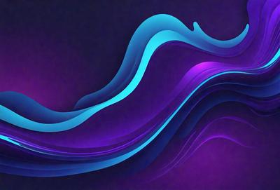 The primary subject of the image is a blue wave, which is the main focus of the scene. The wave is depicted in a digital art style, giving it a modern and visually appealing appearance. The setting is a dark background, which contrasts with the vibrant blue wave, creating a striking visual effect. The overall atmosphere of the image is dynamic and energetic, as the blue wave appears to be moving and flowing.