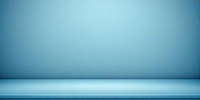 The primary subject of the image is a blue wall. The setting is a room with a blue bench. The visual style is a photo, and the colors and mood are predominantly blue, creating a calm and serene atmosphere.