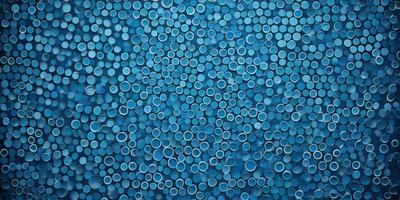 The primary subject of the image is a blue background with a pattern of blue circles. The setting is a blue sky, and the visual style is a digital art or illustration. The dominant colors are blue, and the overall atmosphere is calm and serene.