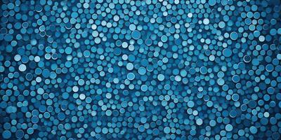 The primary subject of the image is a blue background with a pattern of blue circles. The setting is a blue sky, and the visual style is a digital art or illustration. The dominant colors are blue, and the overall atmosphere is calm and serene.
