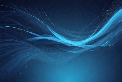 The primary subject of the image is a blue, swirling, and flowing pattern. The setting is a dark blue background, which creates a contrasting and visually striking effect. The visual style is a digital art or illustration, as the pattern appears to be digitally created or manipulated. The colors and mood of the image are predominantly blue, with a sense of movement and flow, giving the impression of a dynamic and fluid design.