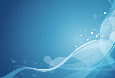 The primary subject of the image is a blue background with a wave-like pattern. The setting is a blue sky, and the visual style is digital art. The dominant colors are blue and white, creating a calm and serene atmosphere.