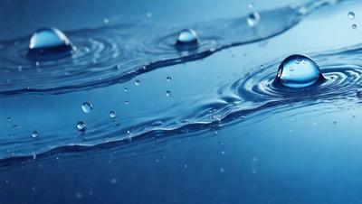 The primary subject of the image is a body of water, possibly an ocean or a large lake, with a blue color. The water is filled with bubbles, creating a dynamic and lively atmosphere. The setting is a vast expanse of water, with no visible land or other objects in the background. The visual style of the image is a close-up of the water, emphasizing the bubbles and their movement. The colors and mood of the image are predominantly blue, creating a sense of calmness and tran