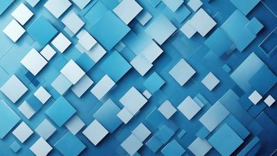 The primary subject of the image is a blue and white patterned wall. The setting is a blue background, and the visual style is a digital art or illustration. The dominant colors are blue and white, creating a calm and soothing atmosphere.