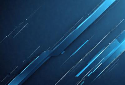 The primary subject of the image is a blue background with a pattern of blue and white lines. The setting is a dark blue background, and the visual style appears to be a digital art or illustration. The colors and mood of the image are predominantly dark and moody, with the blue and white lines creating a sense of depth and dimension.