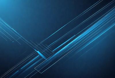The primary subject of the image is a blue background with a pattern of blue and white lines. The setting is a dark blue sky, and the visual style appears to be a digital art or illustration. The colors and mood of the image are predominantly blue, creating a calm and serene atmosphere.