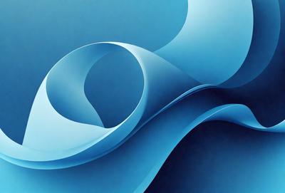 The primary subject of the image is a blue wave, which is the main focus of the scene. The setting is a blue background, which creates a visually appealing contrast with the wave. The visual style of the image is a digital art or illustration, as it is a well-crafted and detailed representation of the blue wave. The dominant colors in the image are blue and white, giving it a calm and serene atmosphere.