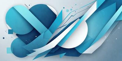 The primary subject of the image is a blue and white abstract art piece. The setting is a gray background, which contrasts with the vibrant colors of the artwork. The visual style is a combination of digital art and illustration, creating a unique and eye-catching design. The dominant colors are blue and white, giving the artwork a calming and serene atmosphere.