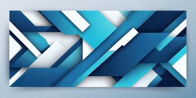 The primary subject of the image is a blue and white geometric pattern. The setting is a blue background, and the visual style appears to be a digital art or illustration. The dominant colors are blue and white, creating a calm and soothing atmosphere.