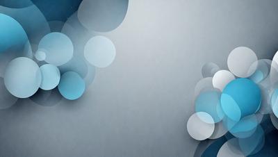The primary subject of the image is a series of blue circles arranged in a pattern. The setting is a gray background, which creates a contrast with the blue circles. The visual style appears to be a digital art or illustration, as the circles are arranged in a deliberate manner. The dominant colors are blue, and the overall atmosphere is calm and visually appealing.