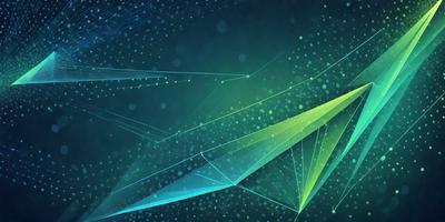 The primary subject of the image is a brightly colored, geometric pattern. The setting is a dark background, which contrasts with the vibrant colors of the pattern. The visual style is a combination of digital art and illustration, creating a unique and eye-catching design. The dominant colors are green, yellow, and blue, which contribute to a lively and energetic atmosphere.