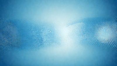 The primary subject of the image is a blue background with a pattern of white dots. The setting appears to be a white room with a blue wall. The visual style of the image is a digital art or illustration, as it features a blue and white pattern. The colors and mood of the image are predominantly blue and white, creating a calm and serene atmosphere.