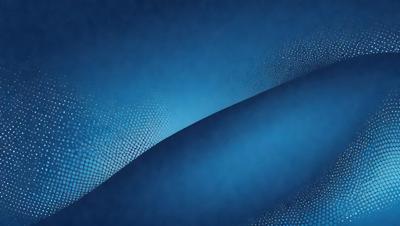 The primary subject of the image is a blue background with a pattern of white dots. The setting appears to be a dark room, and the visual style is a combination of a photo and digital art. The dominant colors are blue and white, creating a calm and serene atmosphere.