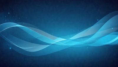 The primary subject of the image is a blue and white wave pattern. The setting is a blue background, which creates a visually appealing contrast with the wave pattern. The visual style is a combination of digital art and illustration, giving the image a modern and artistic appearance. The dominant colors are blue and white, creating a calming and serene atmosphere.