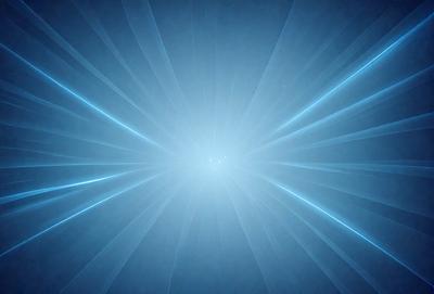The primary subject of the image is a bright light source, possibly a star or a light bulb, located in the center of the frame. The light source is surrounded by a blue background, which gives the image a cool and calming atmosphere. The visual style of the image is a combination of a photo and digital art, as it appears to be a close-up of the light source with a slightly blurred background. The colors and mood of the image are predominantly blue, with the light source being the main focal