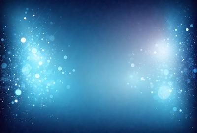 The primary subject of the image is a blue background with a pattern of bright blue lights. The setting is a dark background, which contrasts with the bright blue lights. The visual style is a digital art or illustration, as the lights are arranged in a visually appealing manner. The colors and mood of the image are predominantly blue, creating a calm and serene atmosphere.