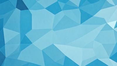 The primary subject of the image is a blue and white geometric pattern. The setting is a blue background, and the visual style appears to be a digital art or illustration. The dominant colors are blue and white, creating a calm and soothing atmosphere.