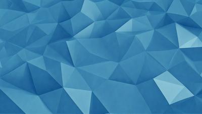 The primary subject of the image is a blue background with a pattern of triangles. The setting is a blue sky, and the visual style appears to be a digital art or illustration. The dominant colors are blue and white, creating a calm and serene atmosphere.