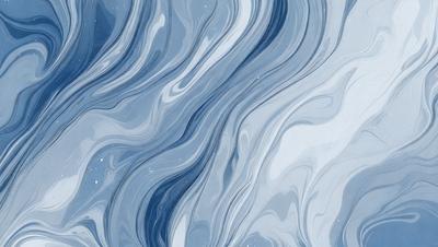 The primary subject of the image is a blue and white ocean wave. The setting is the ocean, with the wave crashing against the surface. The visual style is a digital art or illustration, creating a dynamic and realistic representation of the wave. The dominant colors are blue and white, giving the image a calming and serene atmosphere.